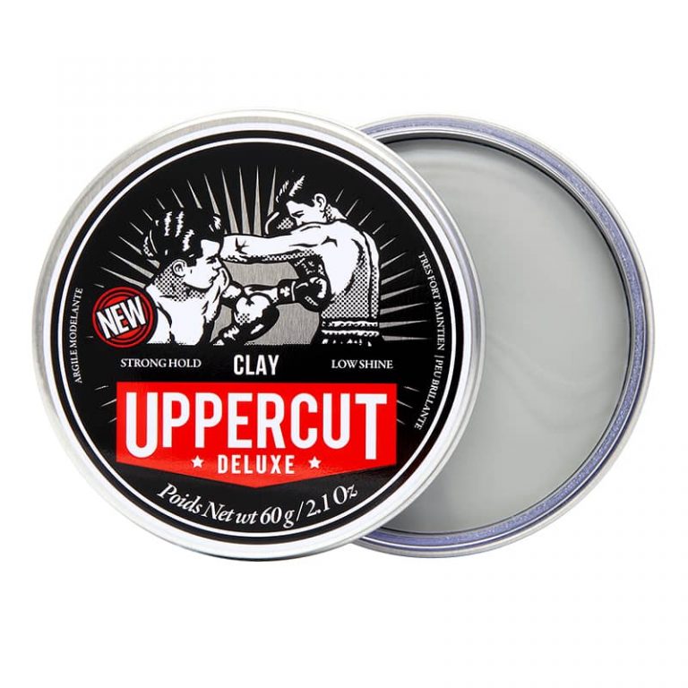 Uppercut Deluxe Clay, глина за коса, силно задържане, обем и текстура, естествен блясък