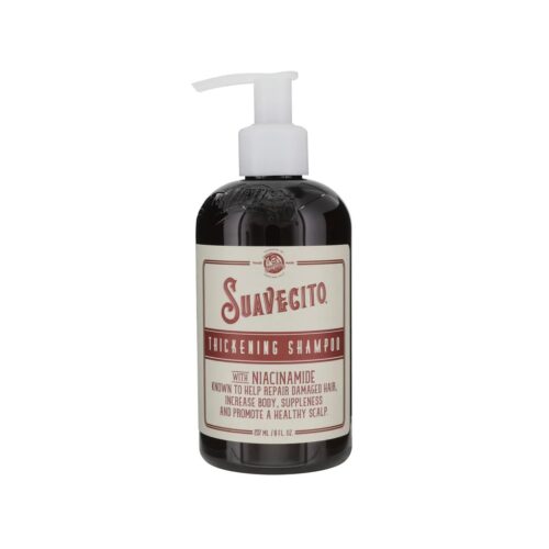 Suavecito Thickening Shampoo, уплътняващ шампоан с ниацинамид, шампоан за обем Suavecito, сгъстяващ шампоан за фина коса