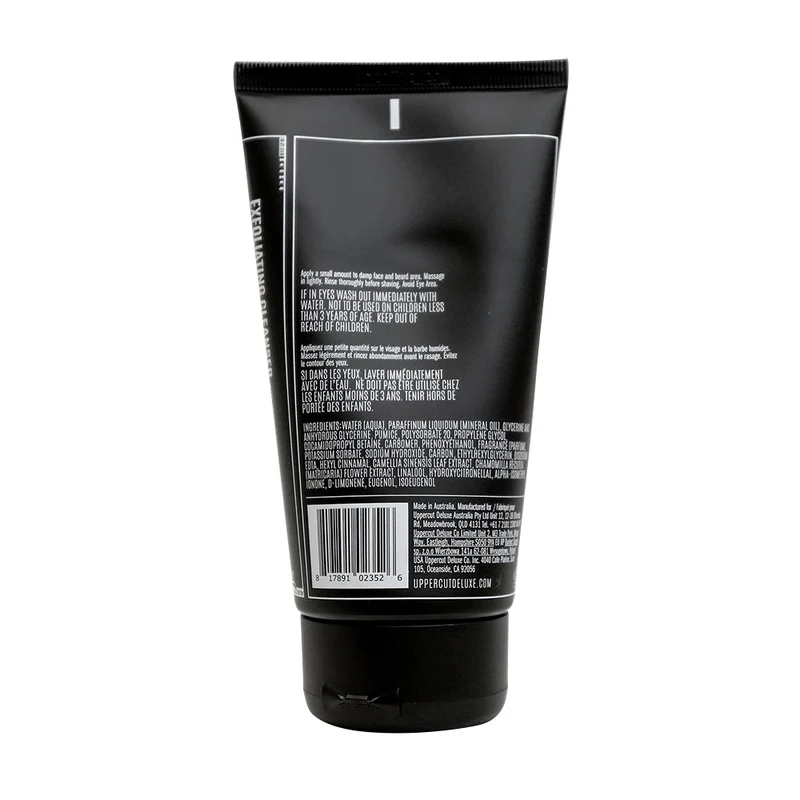 Като първокласна мъжка козметика за лице, Uppercut Deluxe Exfoliating Cleanser е надежден ексфолиращ почистващ продукт за ежедневен детокс на кожата и идеална подготовка за бръснене.