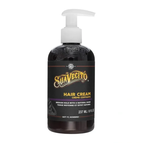 Suavecito Hair Cream е лек крем за коса и доказан крем за стилизиране, представляващ мъжка козметика за коса за красив естествен блясък.