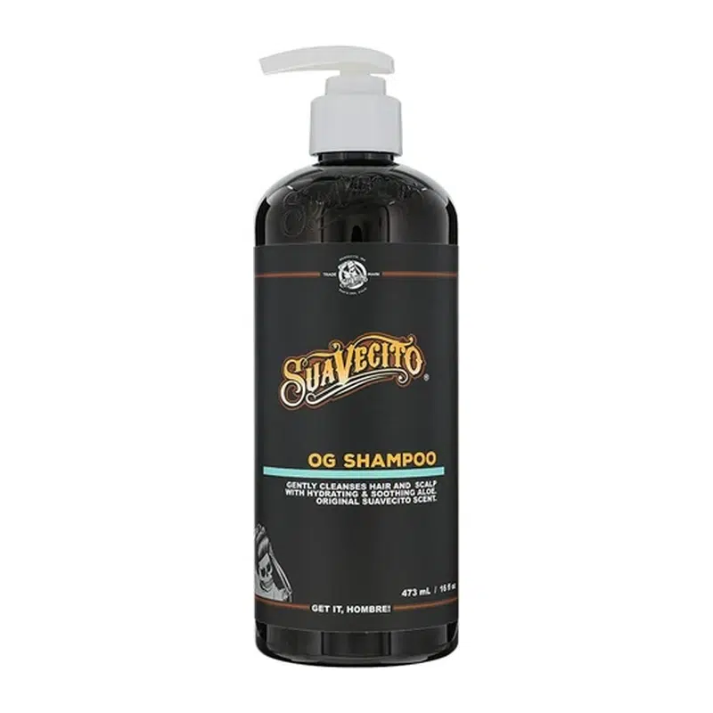 Оригинален Suavecito OG Shampoo - мъжки шампоан за коса без сулфати и хидратиращ шампоан с алое вера за ежедневно почистване на косата.