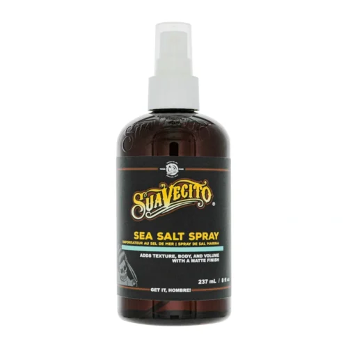 Оригиналният Suavecito Sea Salt Spray е мъжки стилизиращ продукт и текстуриращ спрей за обем, действащ като спрей с морска сол за коса за матов завършек без парабени. спрей с морска сол за коса, текстуриращ спрей за обем, мъжки стилизиращ продукт, матов завършек без парабени